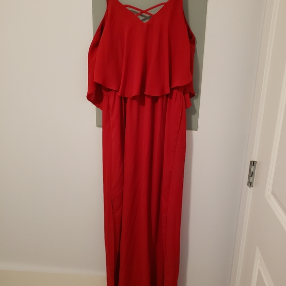 Long Red Dress - Picture 2 of 2